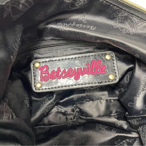 Betseyville Betsey Johnson Floral Crossbody Bag with Purple Roses - Picture 7 of 11